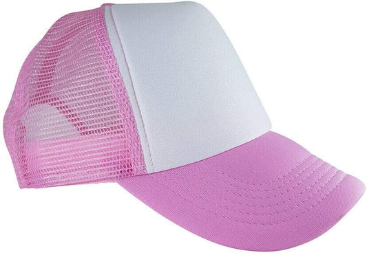D10 Plain Trucker Hat Cap - Unisex Adjustable Mesh Baseball -