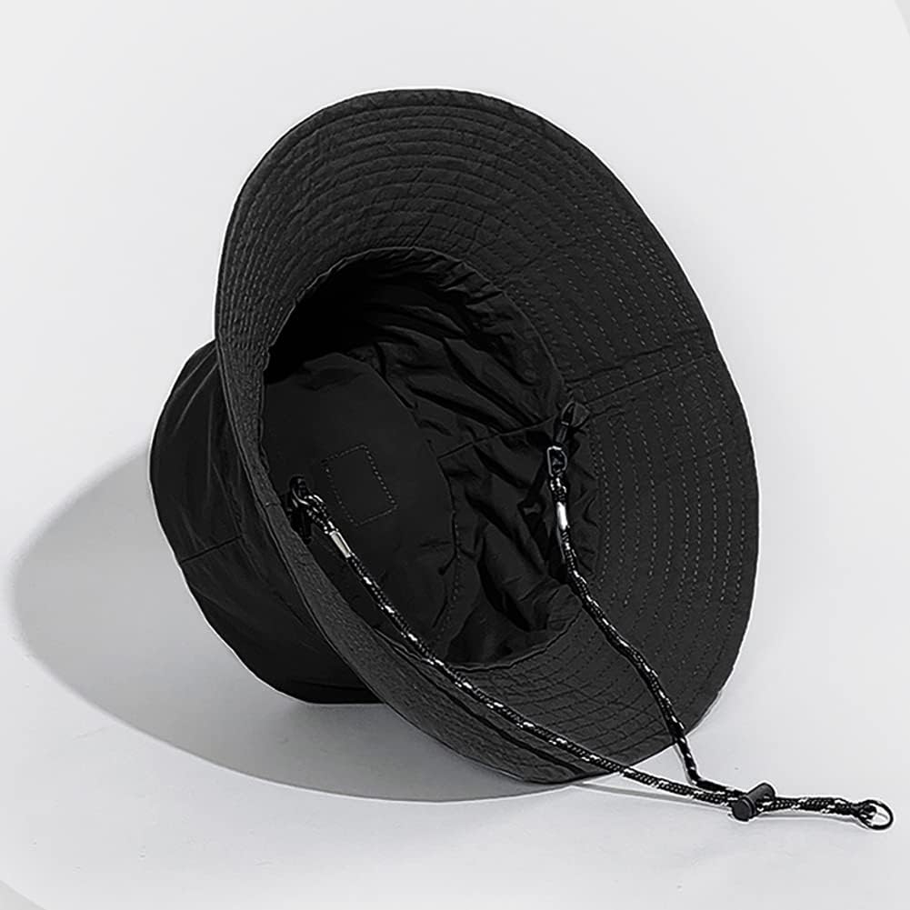 Waterproof Bucket Hat for Women and Men - UV Protection Beach Sun Hat Fishing Safari Boonie Hat Rain Hat Adjustable Packable