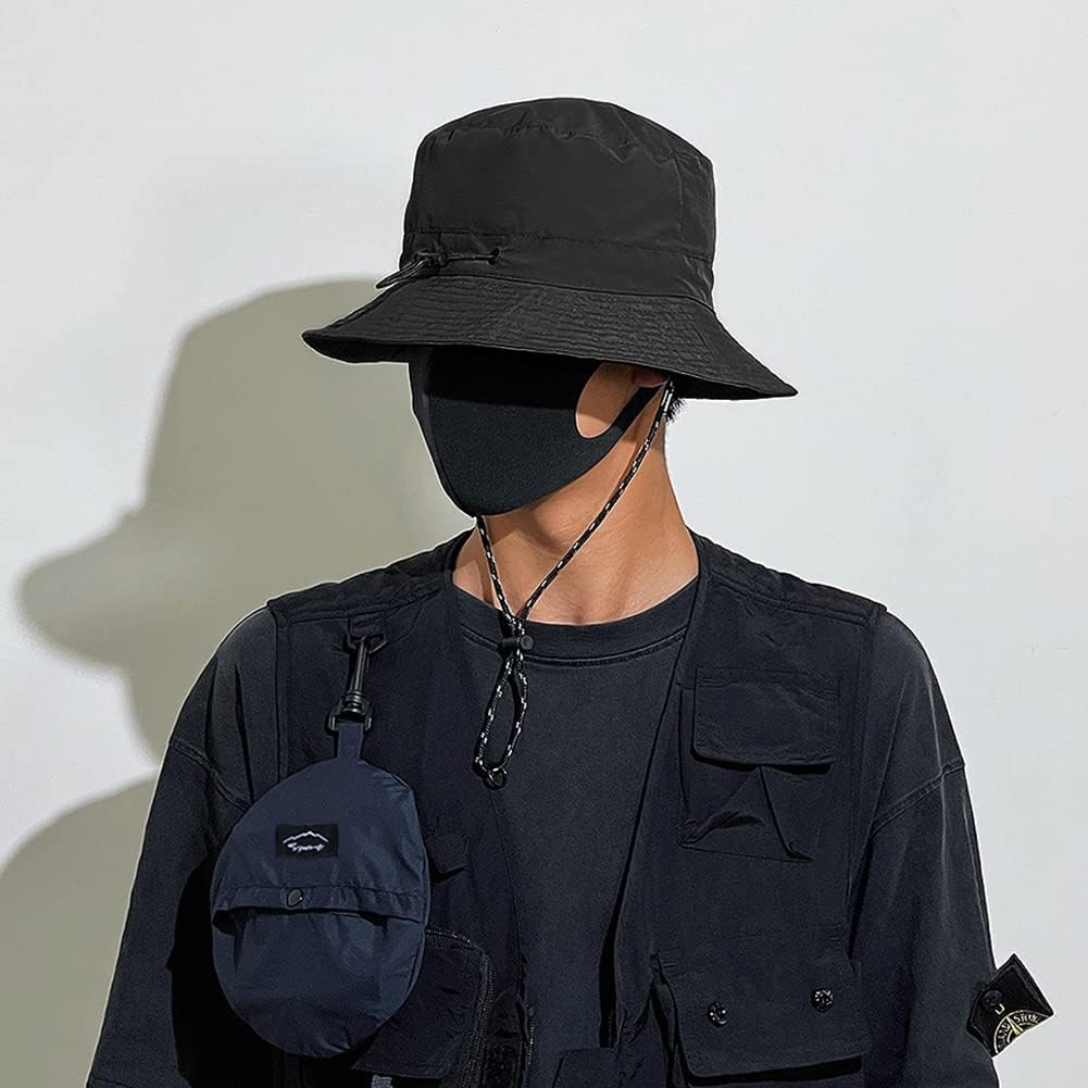 Waterproof Bucket Hat for Women and Men - UV Protection Beach Sun Hat Fishing Safari Boonie Hat Rain Hat Adjustable Packable